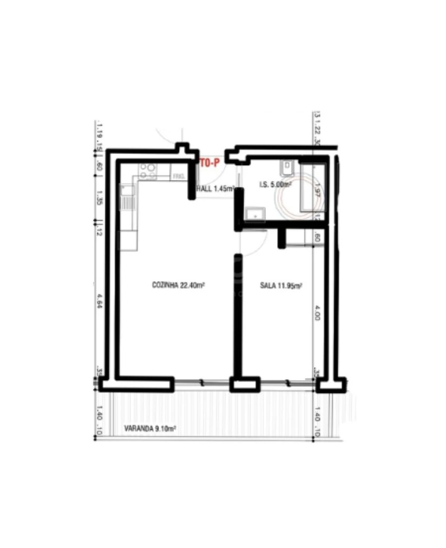 Apartamento T1 para Venda em Altura Foto 2