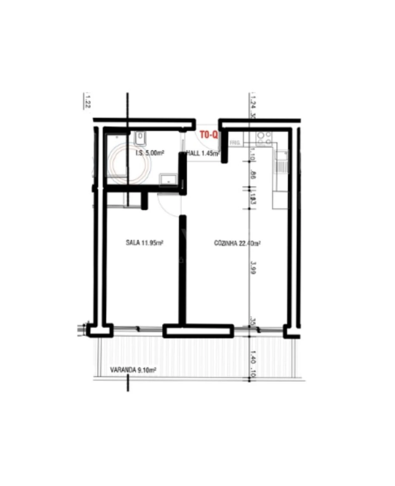 Apartamento T1 para Venda em Altura Foto 2