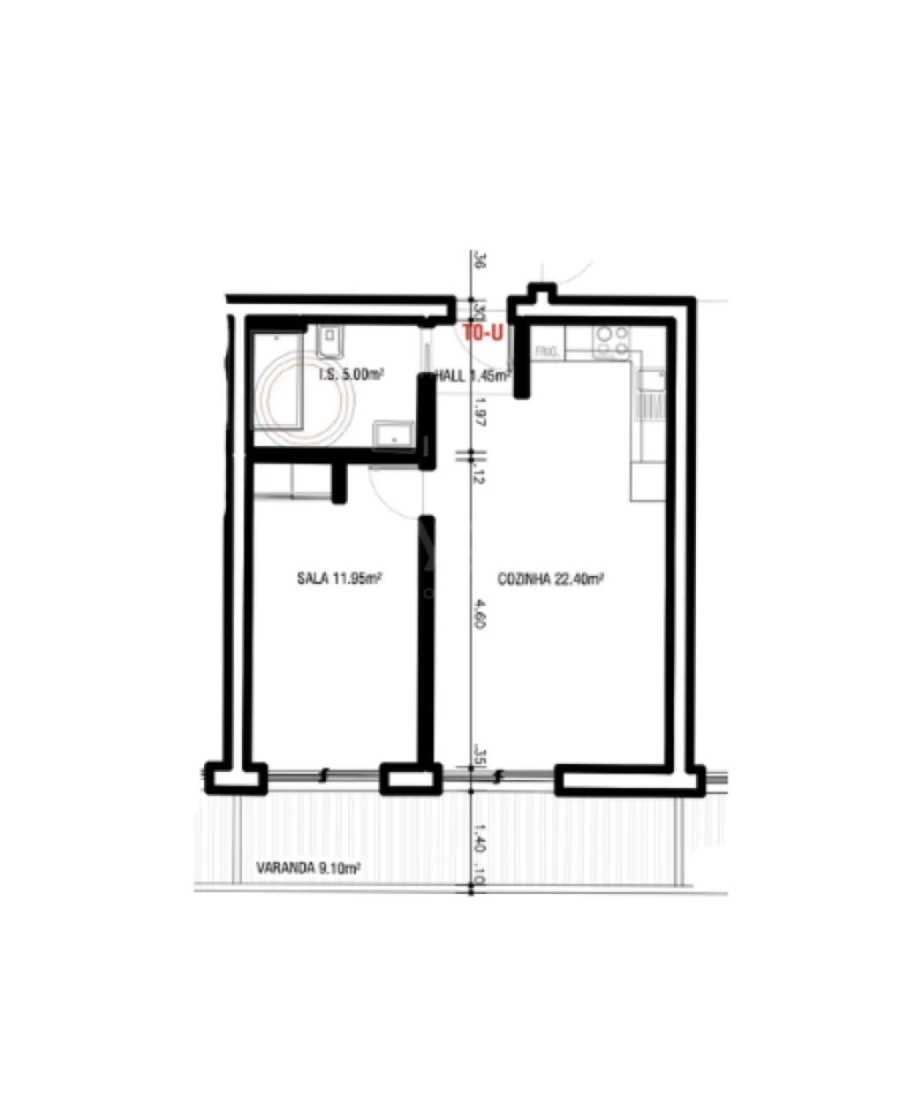Apartamento T1 para Venda em Altura Foto 2