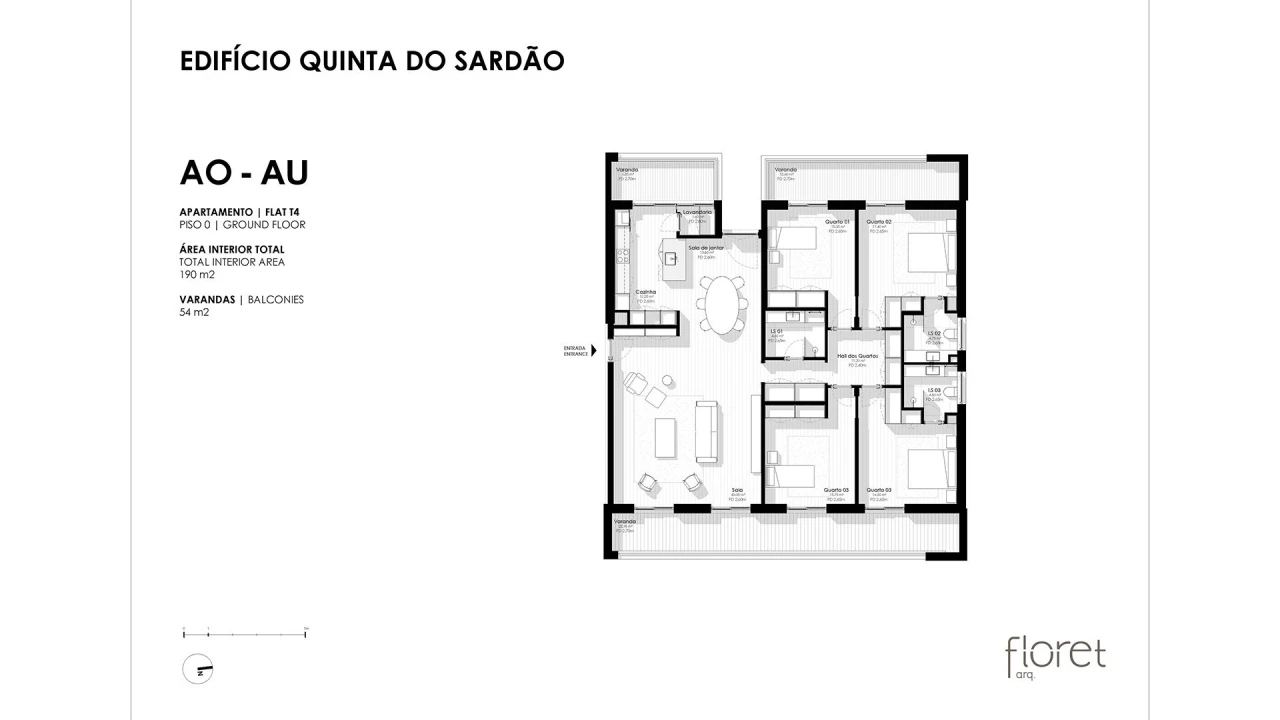 Apartamento T4 para Venda em Oliveira do Douro Planta 2