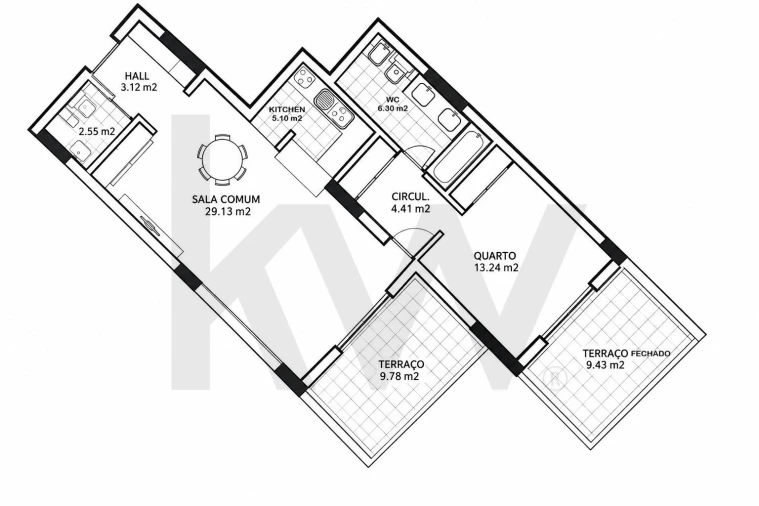 Apartamento T1 para Arrendamento em Cascais e Estoril Foto 38