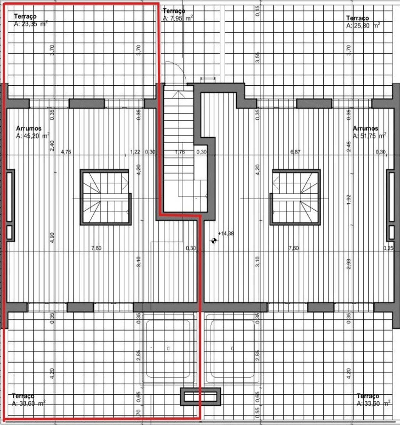 Apartamento T2 para Venda em Montijo e Afonsoeiro Planta 2