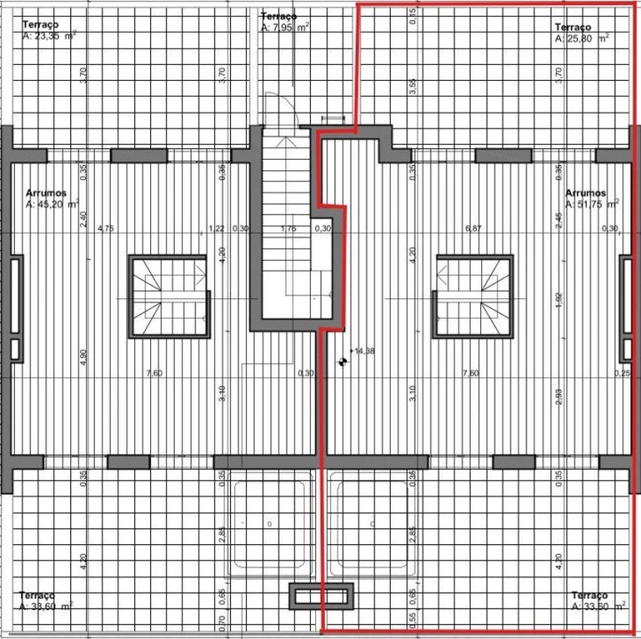Apartamento T3 para Venda em Montijo e Afonsoeiro Planta 2