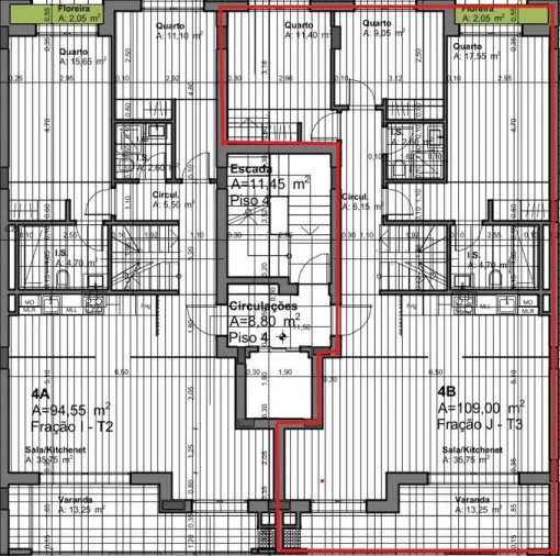 Apartamento T3 para Venda em Montijo e Afonsoeiro Planta 1