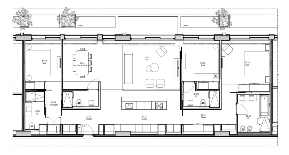 Apartamento T3 para Venda em Parque das Nações Planta 1