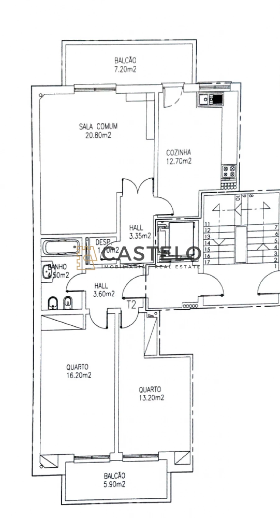 Apartamento T2 para Venda em Quelfes Foto 35