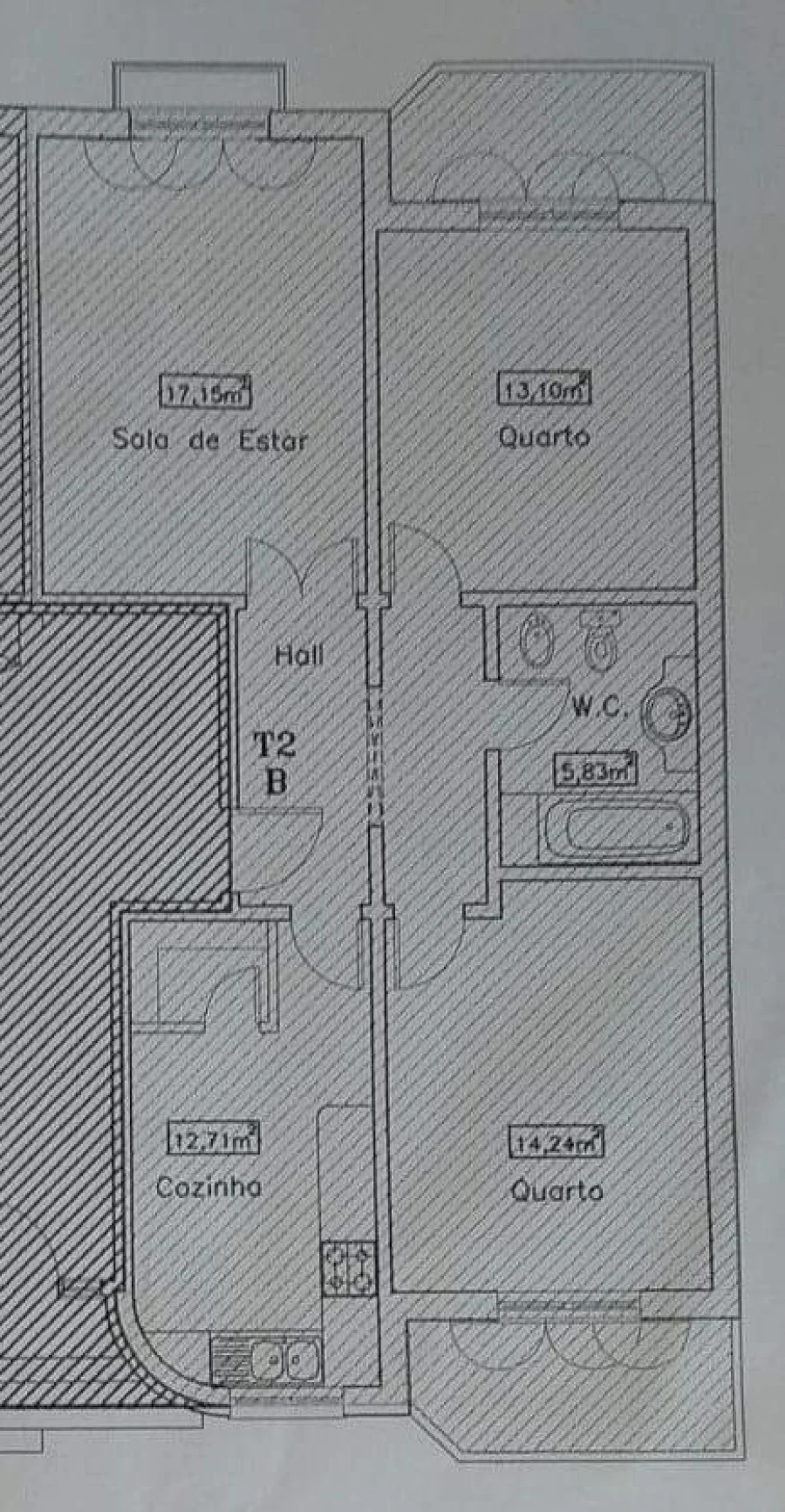 Apartamento T2 para Venda em Conceição e Cabanas de Tavira Planta 1