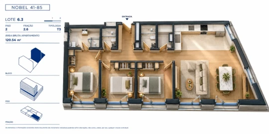 Apartamento T3 para Venda em Campanhã