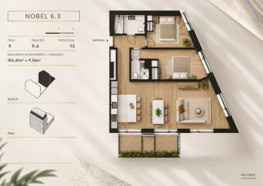 Apartamento T2 para Venda em Campanhã