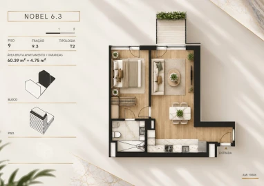 Apartamento T2 para Venda em Campanhã