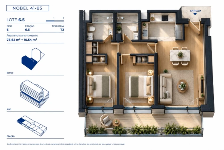 Apartamento T2 para Venda em Campanhã Planta 1