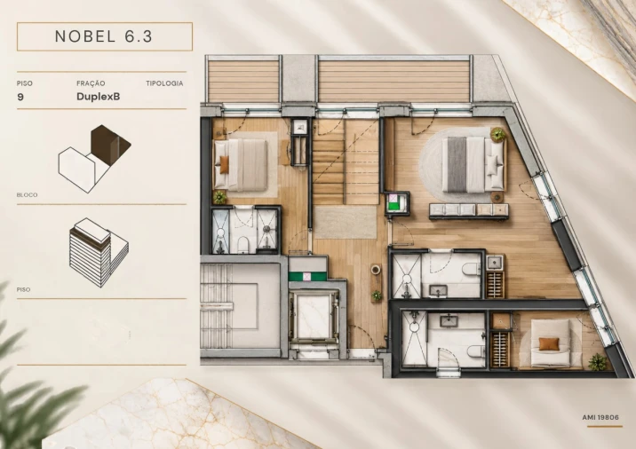 Apartamento T3 para Venda em Campanhã Planta 1