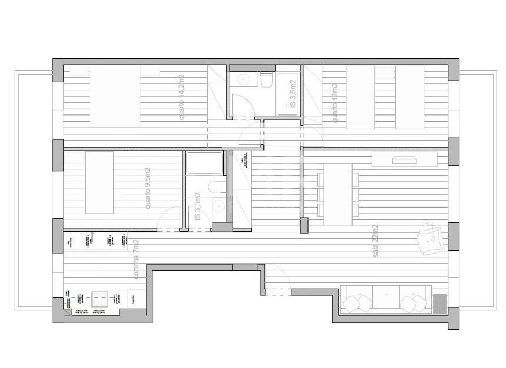 Apartamento T3 para Arrendamento em Lumiar Foto 26