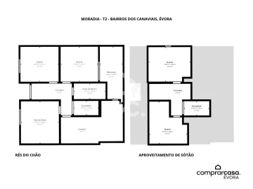 Moradia T2 para Venda em Canaviais