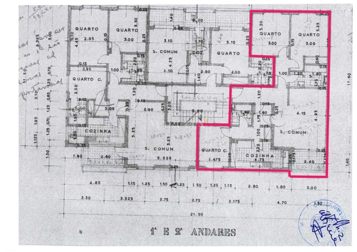 Apartamento T3 para Venda em Lagos (São Sebastião e Santa Maria) Planta 1