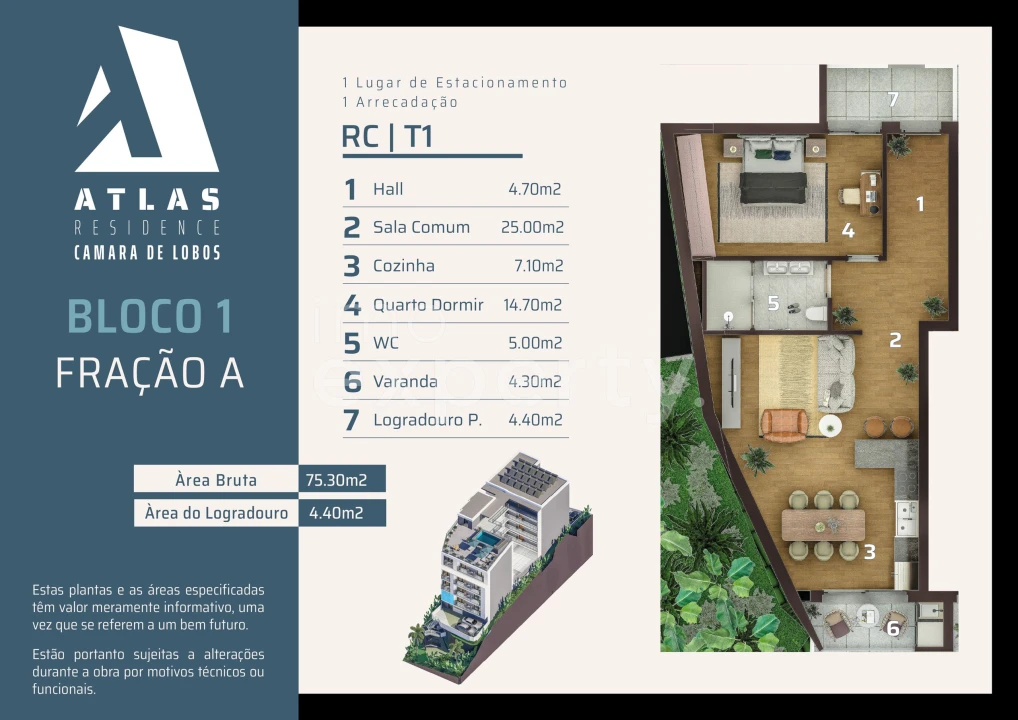 Apartamento T1 para Venda em Camara de Lobos Foto 24