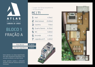 Apartamento T1 para Venda em Camara de Lobos