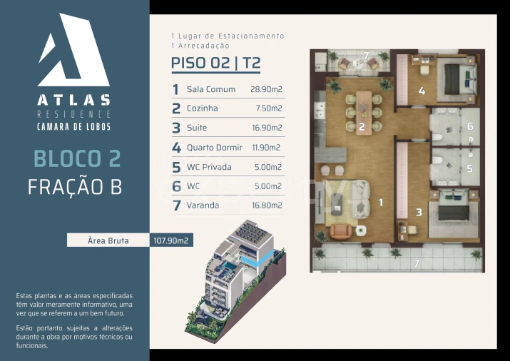Apartamento T2 para Venda em Camara de Lobos Foto 11