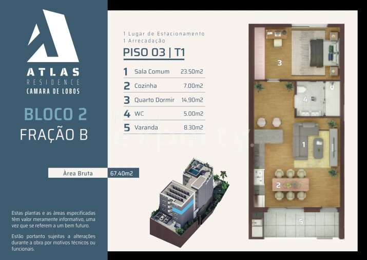 Apartamento T1 para Venda em Camara de Lobos Foto 24
