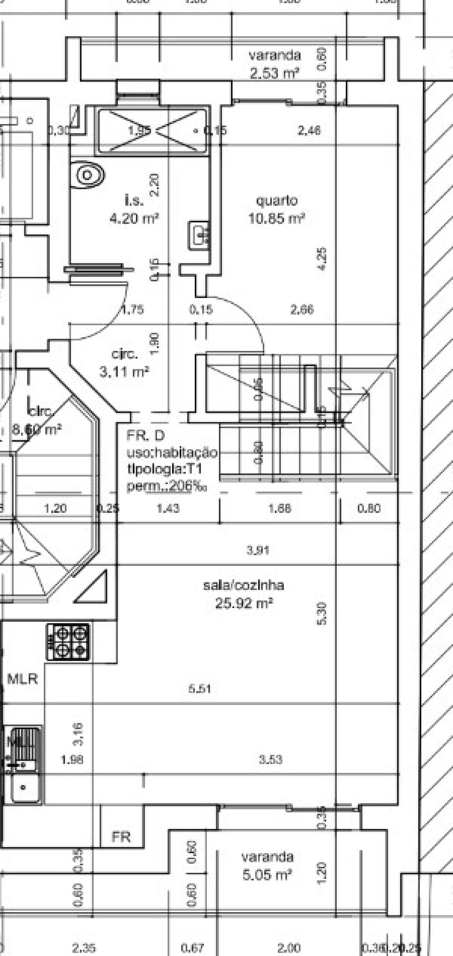 Apartamento T3 para Venda em Altura Planta 1