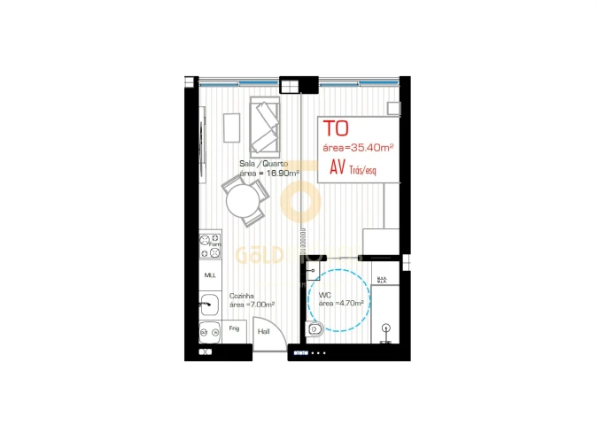Apartamento T0 para Venda em Cristelos, Boim e Ordem Foto 8