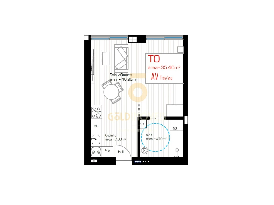 Apartamento T0 para Venda em Cristelos, Boim e Ordem Foto 8
