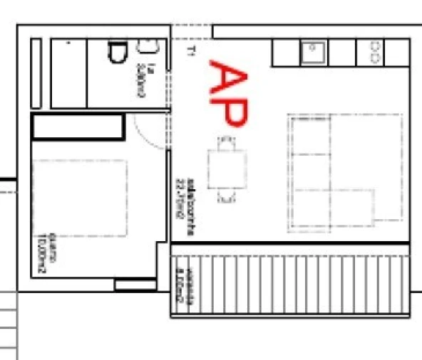 Apartamento T1 para Venda em Rio Tinto Planta 1