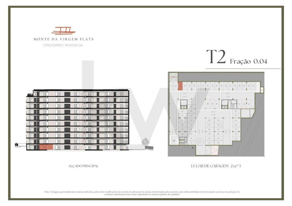 Apartamento T2 para Venda em Vilar de Andorinho Planta 2