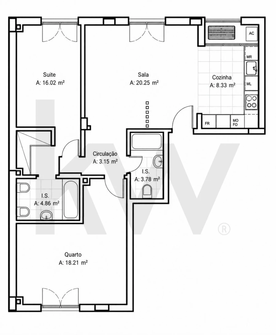 Apartamento T2 para Venda em Santo António dos Cavaleiros e Frielas Foto 32