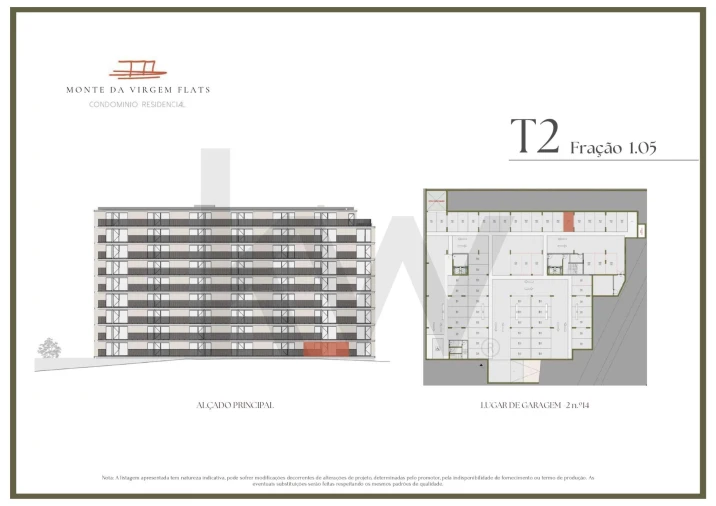 Apartamento T2 para Venda em Vilar de Andorinho Planta 2