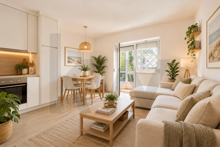 Apartamento T1 para Venda em Carcavelos e Parede Foto 17