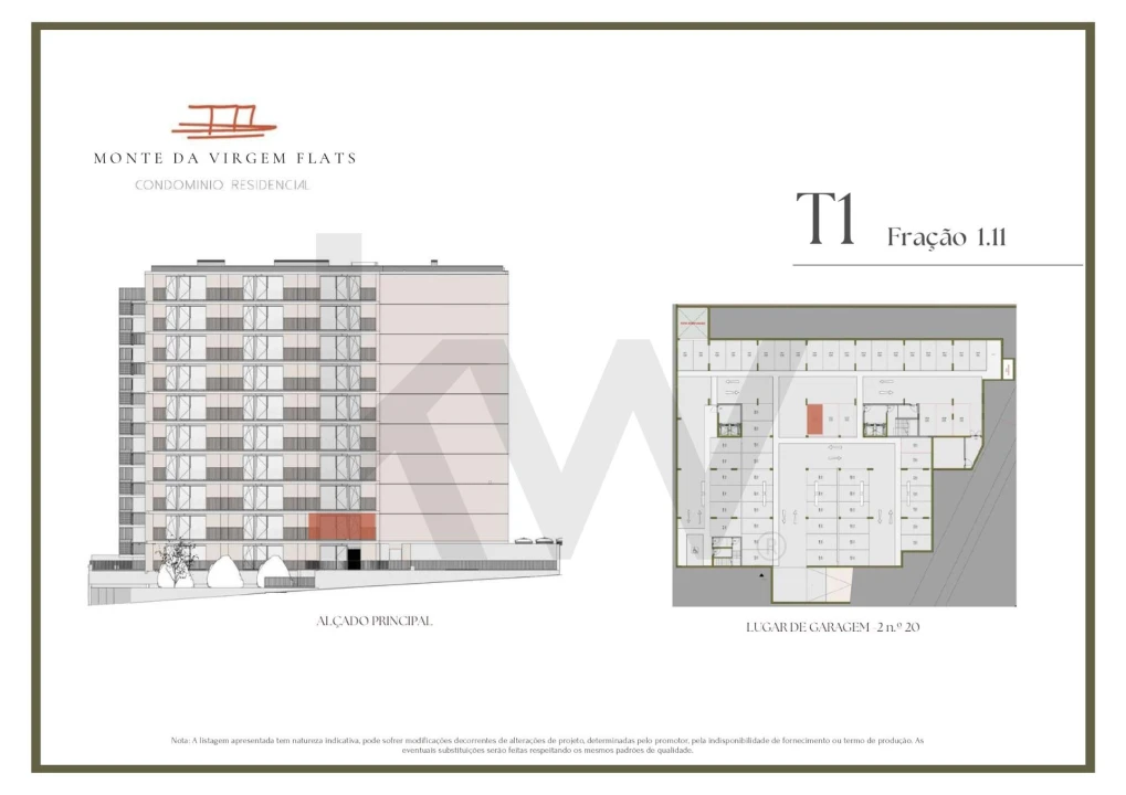 Apartamento T1 para Venda em Vilar de Andorinho Planta 2