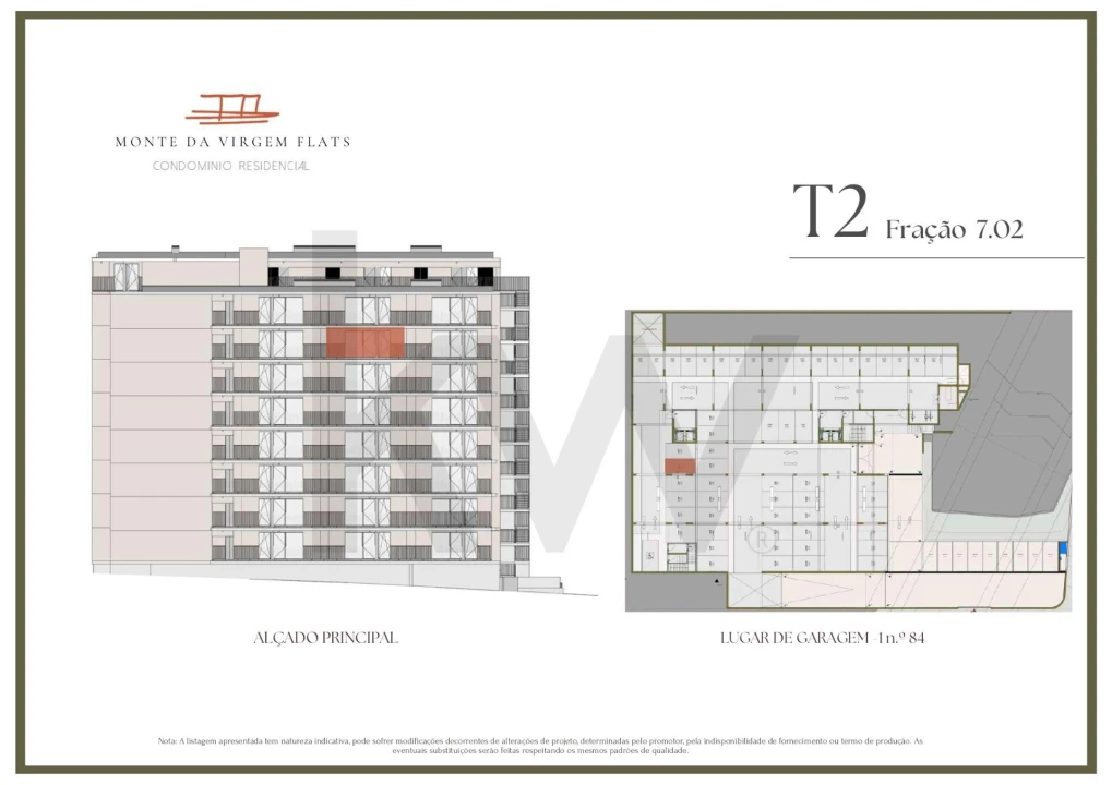 Apartamento T2 para Venda em Vilar de Andorinho Planta 2