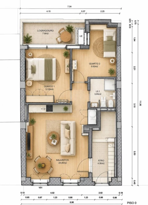 Apartamento T2 para Venda em Ajuda