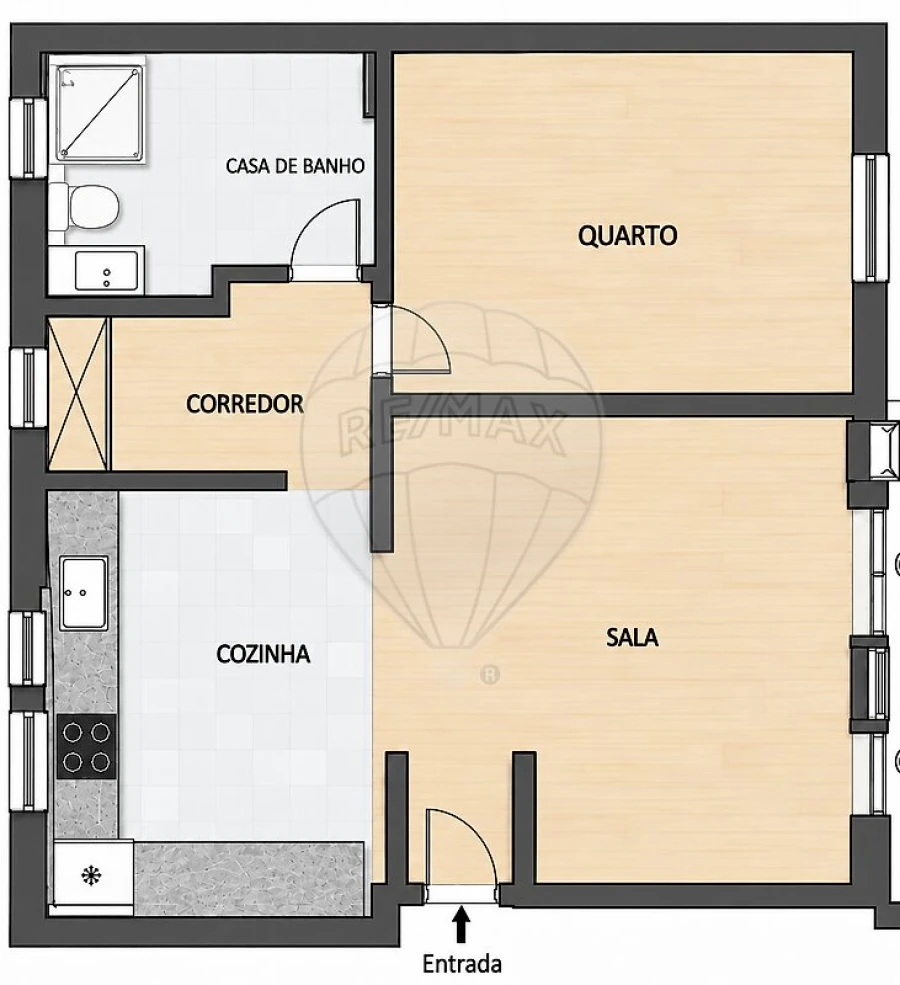 Apartamento T1 para Venda em Alvalade Foto 19