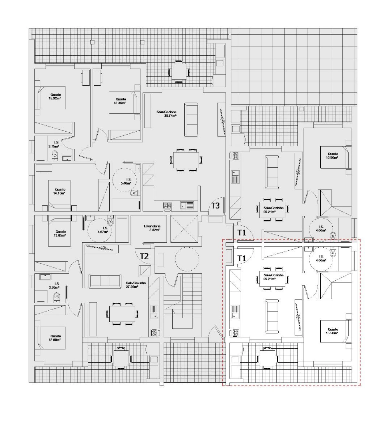 Apartamento T1 para Venda em Marrazes e Barosa Foto 9