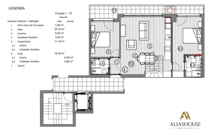 Apartamento T2 para Venda em Atouguia da Baleia