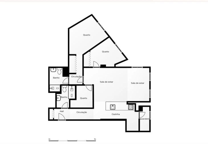 Apartamento T2 para Venda em Ermesinde Planta 1