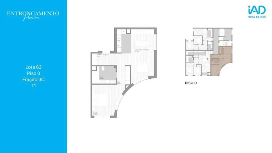 Apartamento T1 para Venda em São João Baptista Foto 5