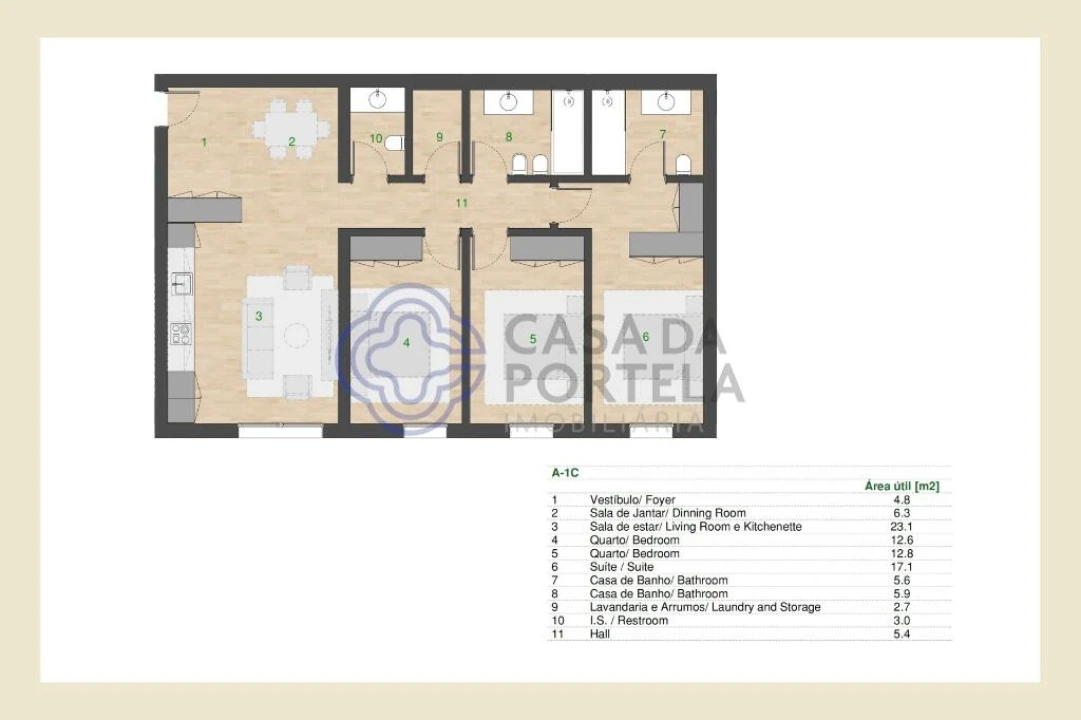 Apartamento T3 para Venda em Campanhã Foto 44