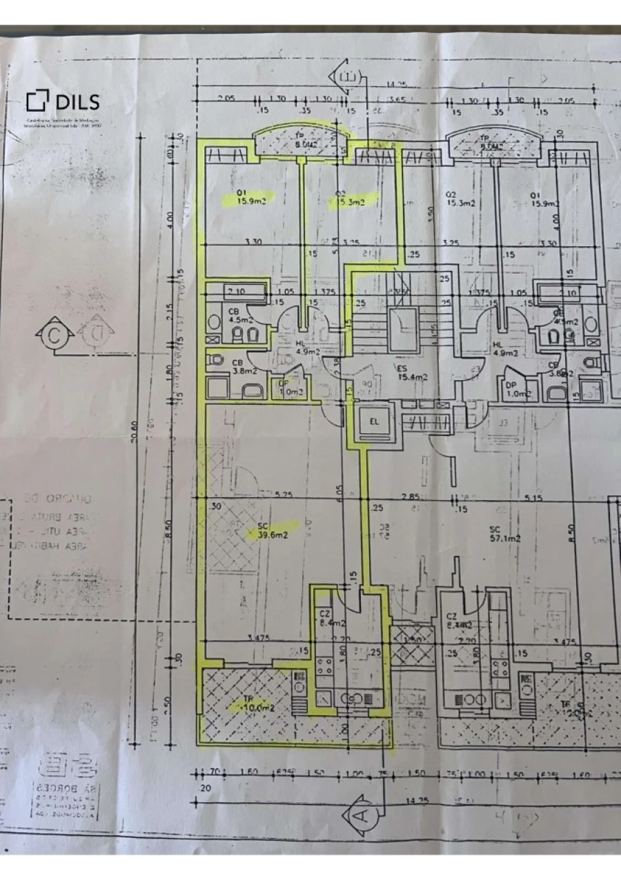 Apartamento T2 para Venda em Albufeira e Olhos de Água Planta 1
