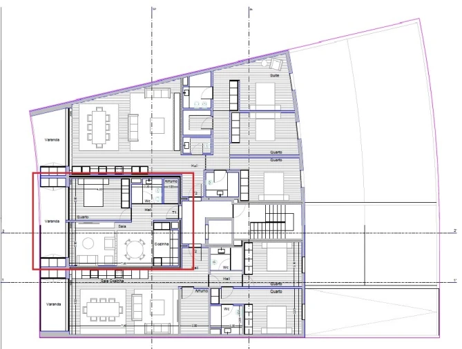 Apartamento T1 para Venda em Cidade da Maia Planta 1