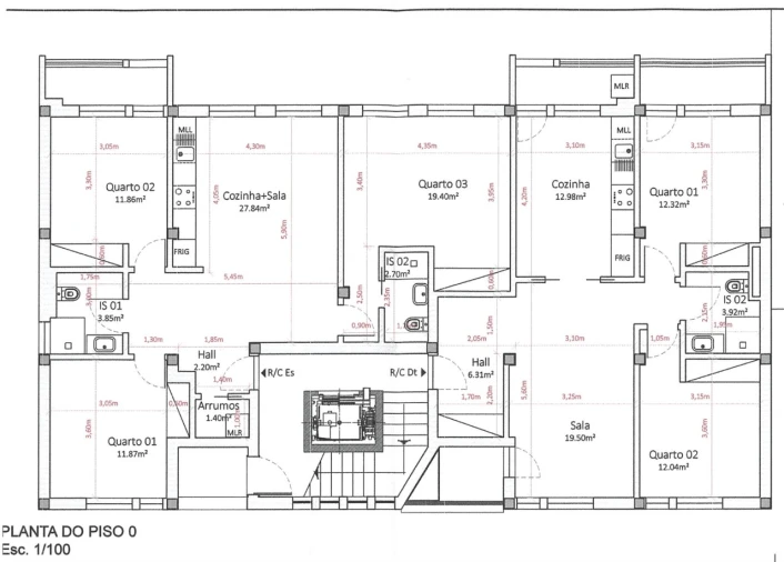 Apartamento T2 para Venda em Marvila, Ribeira Santarém, São Salvador, São Nicolau Planta 1