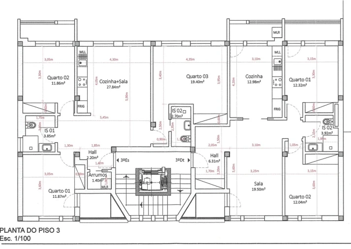 Apartamento T2 para Venda em Marvila, Ribeira Santarém, São Salvador, São Nicolau Planta 1