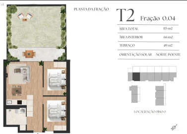 Apartamento T2 para Venda em Mafamude e Vilar do Paraíso