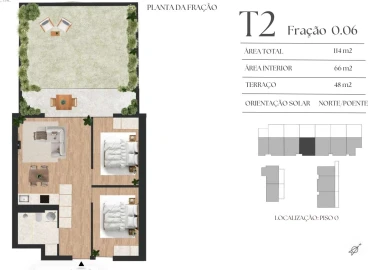Apartamento T2 para Venda em Mafamude e Vilar do Paraíso