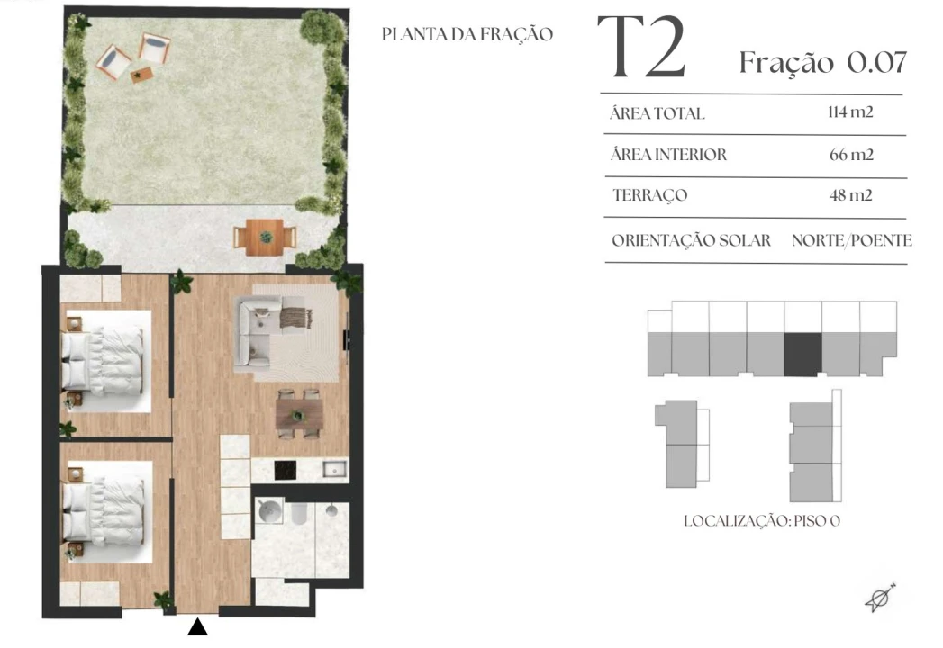 Apartamento T2 para Venda em Mafamude e Vilar do Paraíso Foto 1
