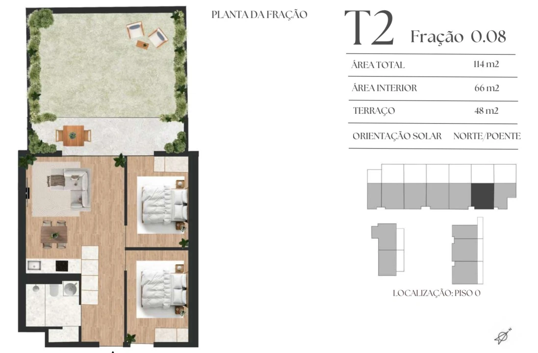 Apartamento T2 para Venda em Mafamude e Vilar do Paraíso Foto 1