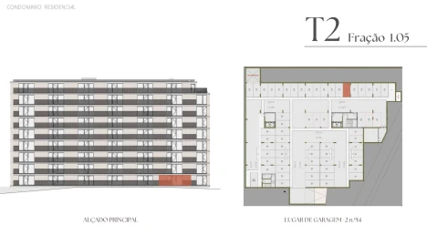 Apartamento T2 para Venda em Mafamude e Vilar do Paraíso