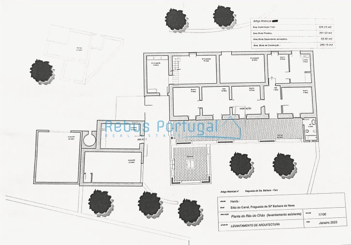 Moradia T4 para Venda em Santa Barbara de Nexe Planta 1
